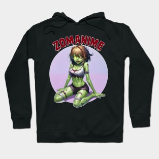 Zombie Anime girl, ZOMANIME cute monster kawaii anime tee Hoodie